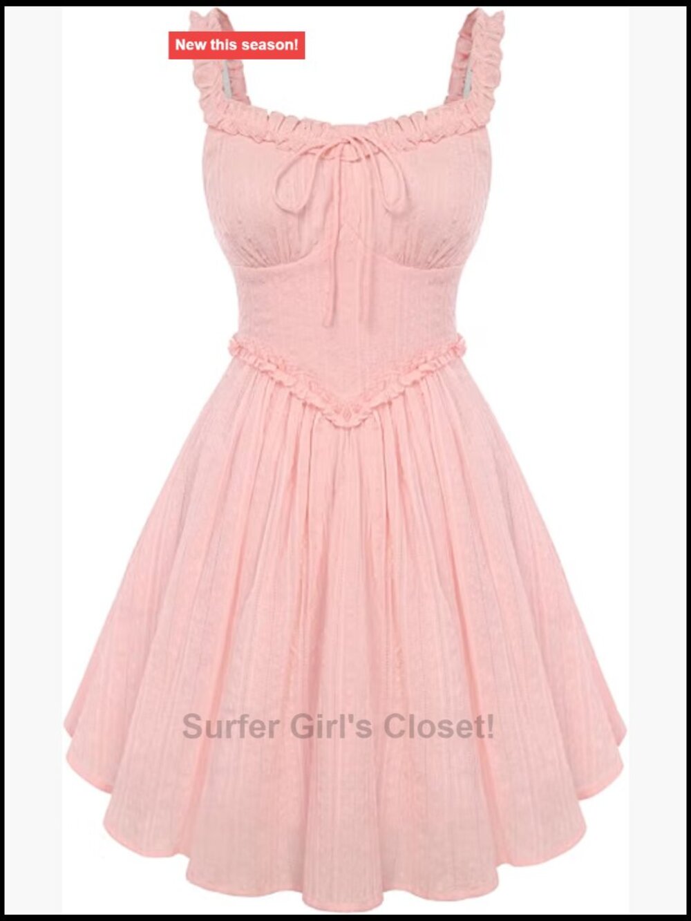 Corset Mini Sundress Square Neck Smocked Back Cotton A-Line Sleeveless